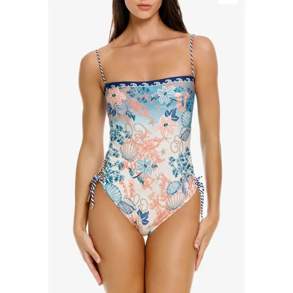 Agua Bendita Mariel Reversible One Piece Swimsuit NWT
